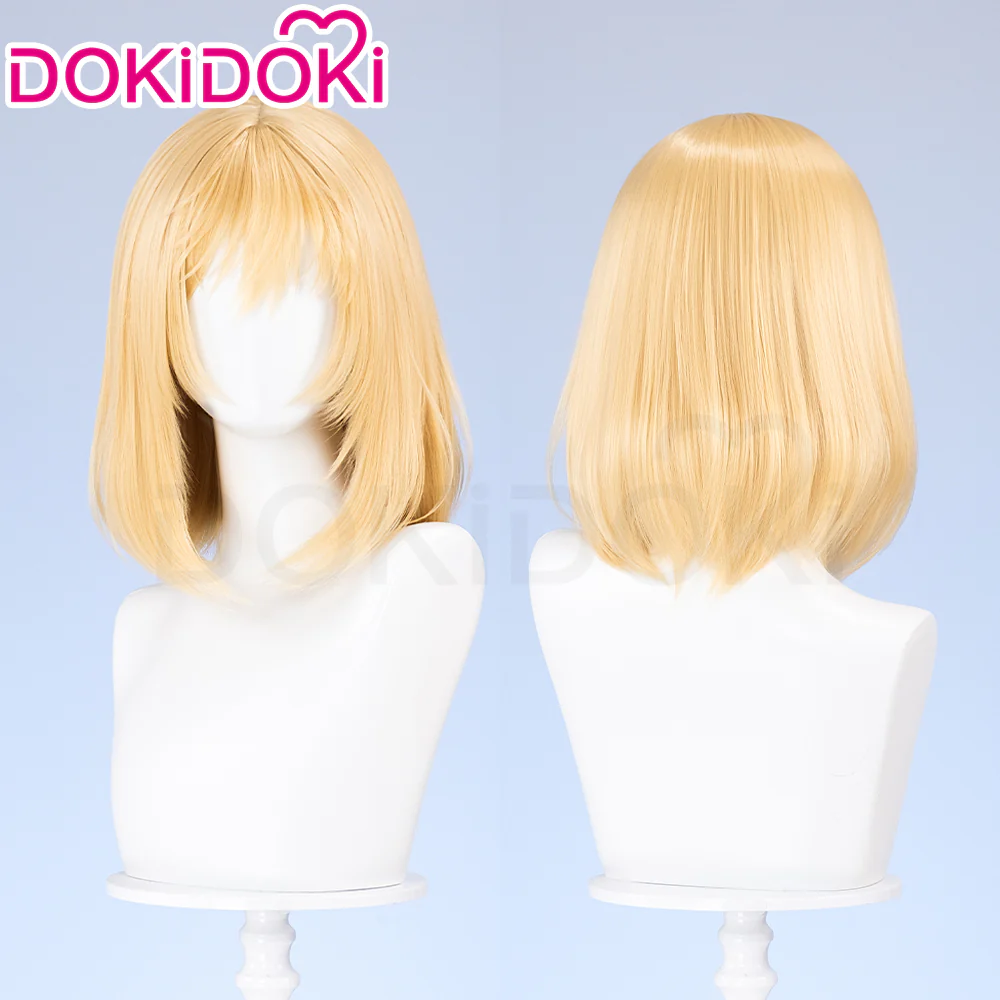 【Ready For Ship】DokiDoki Moive Cosplay Wig Black/ Golden Short Straights Hair / Ear Clip / Necklace / Ring - Image 7