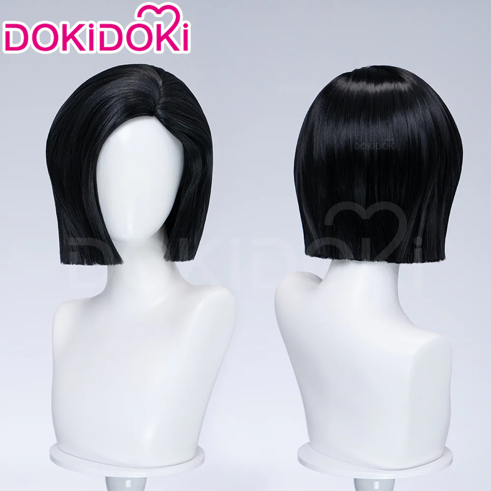 【Ready For Ship】DokiDoki Movie Anime Cosplay Women Wig Short Straight Black Hair