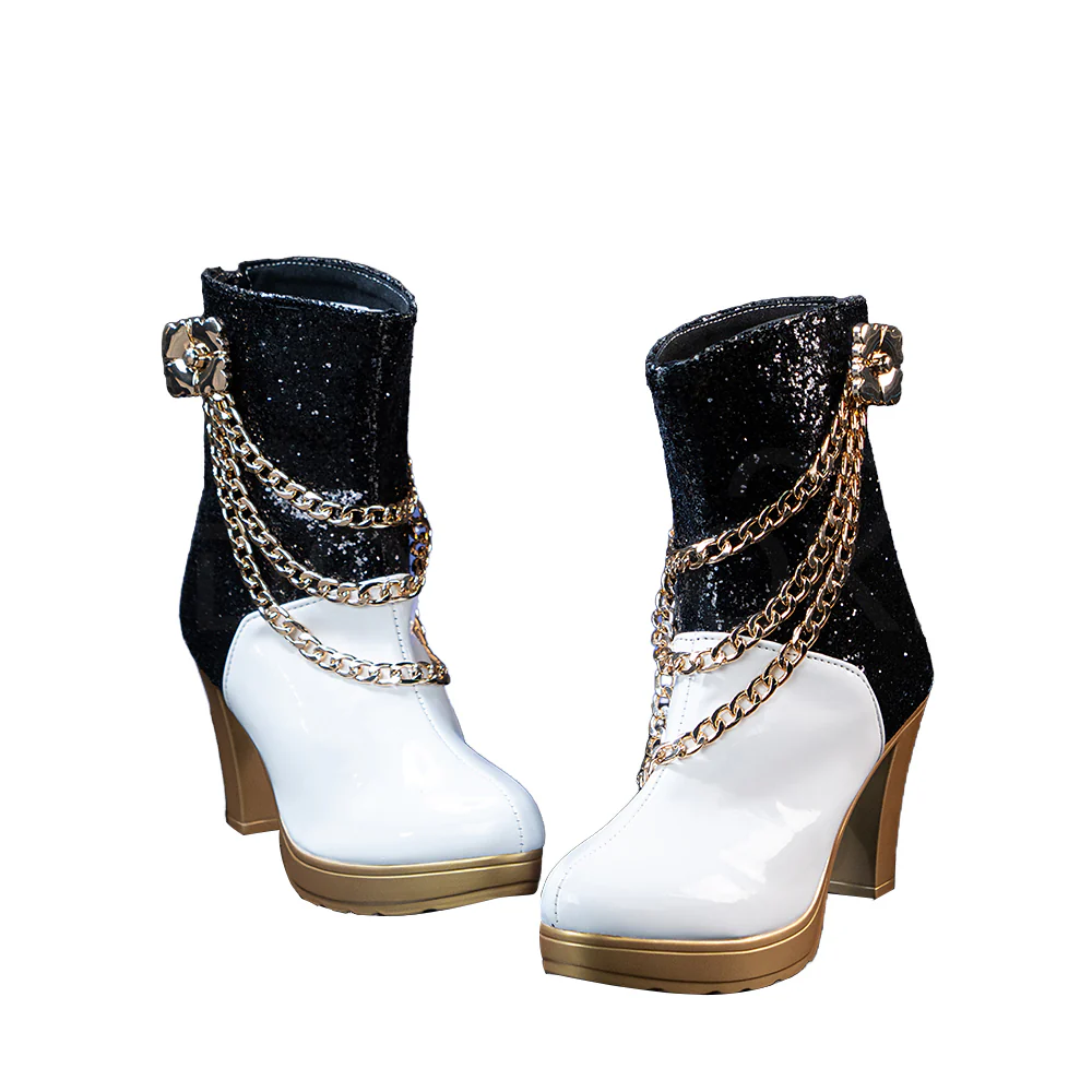 DokiDoki Movie Anime KPOP KILLER Cosplay White Shoes  GOLD  SERIES / WHITE SERIES - Image 11