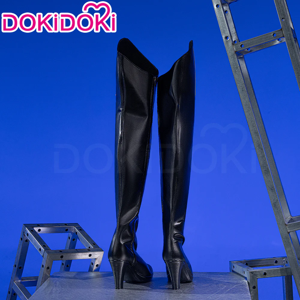 DokiDoki Movie Anime KPOP KILLER Cosplay Shoes Black Red Pink Boots - Image 3