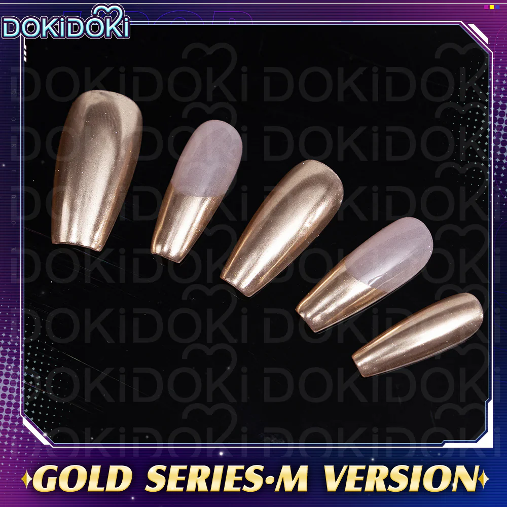 【In Stock】DokiDoki Movie Anime KPOP KILLER Cosplay Nails Tips YELLOW SERIES / GOLD  SERIES /BATTLE  SERIE - Image 6