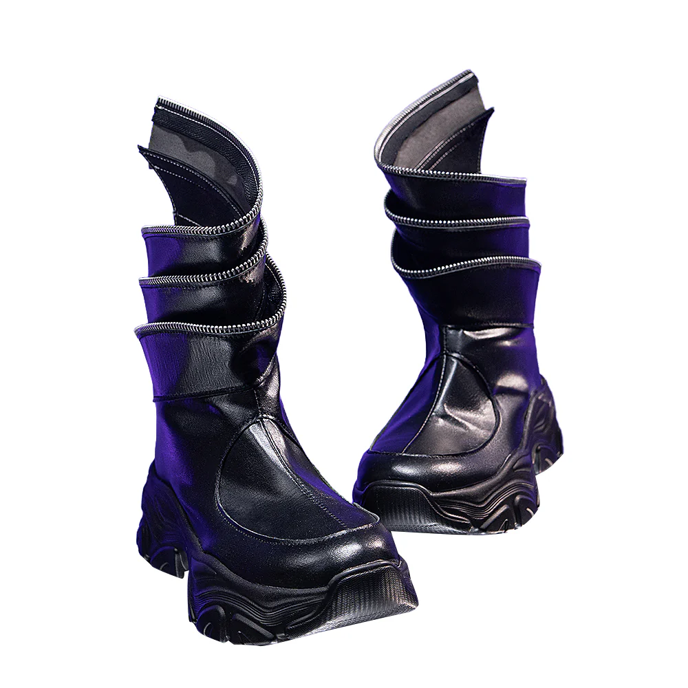 DokiDoki Movie Anime KPOP KILLER Cosplay Black Battle Suit BATTLE  SERIE Shoes - Image 11