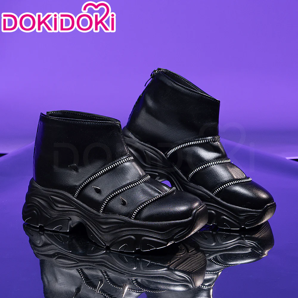 DokiDoki Movie Anime KPOP KILLER Cosplay Black Battle Suit BATTLE  SERIE Shoes - Image 12
