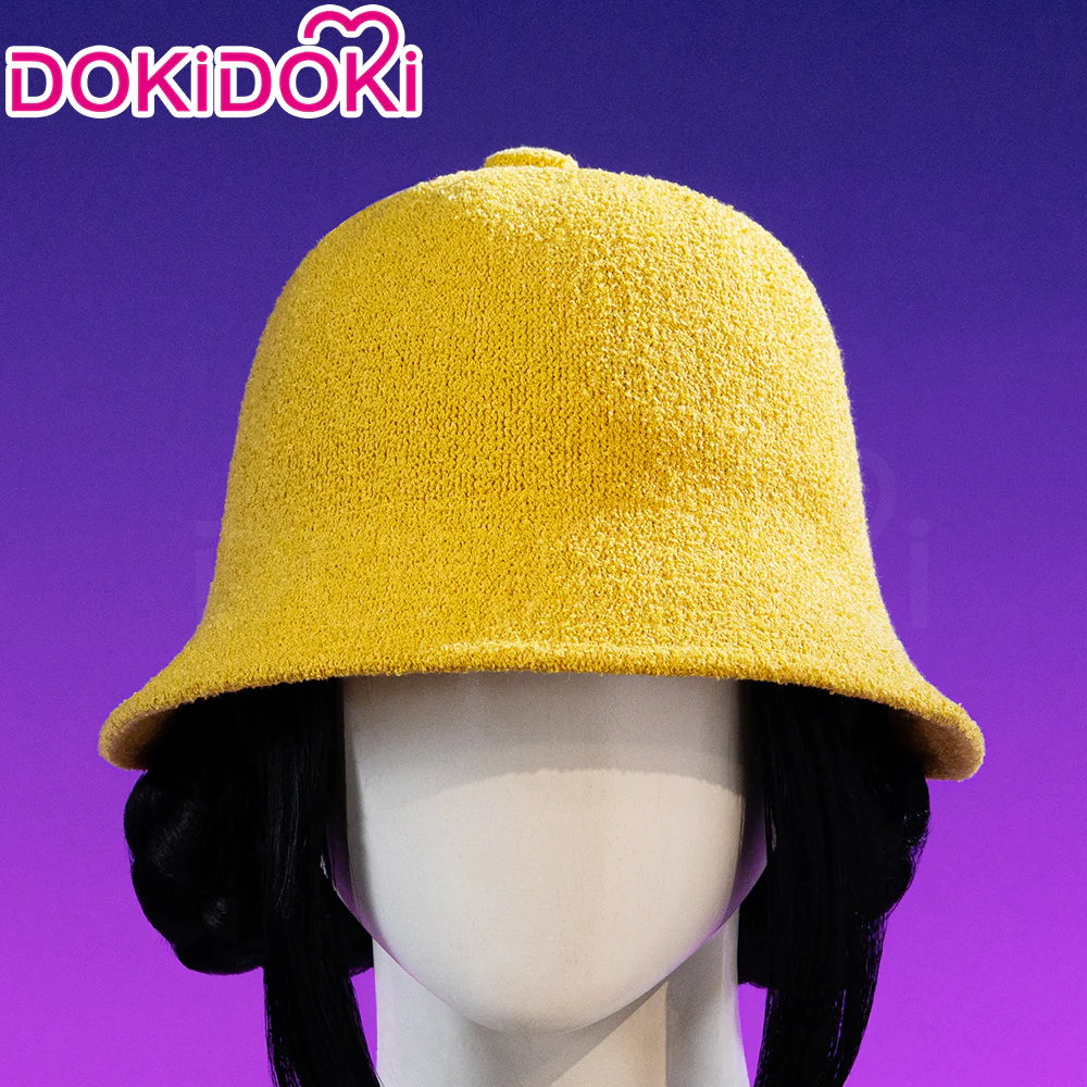 【Partially Ready For Ship】DokiDoki Movie Anime Cosplay Women Wig / Earrings / Hat Short Black Hair Double Buns - Image 7