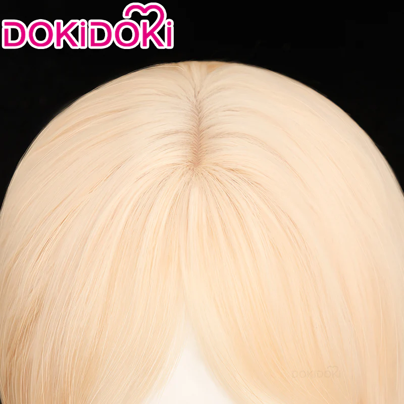 【Ready For Ship】Dokidoki Movie Cosplay Wig / Earrings Long Curly Yellow Hair - Image 4
