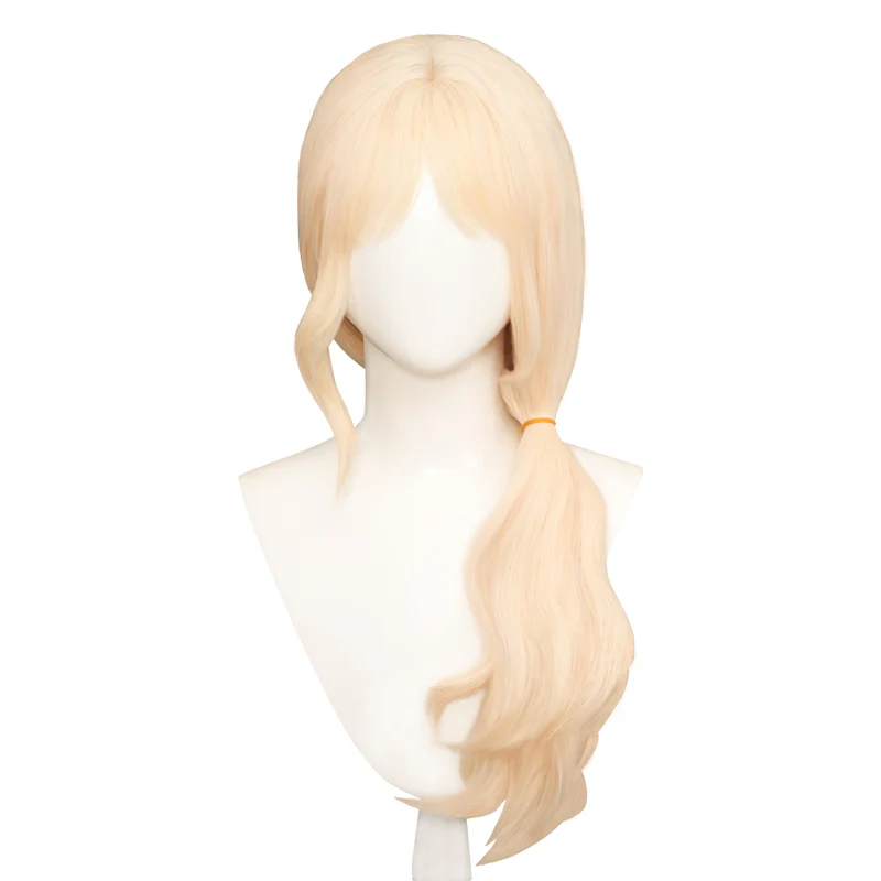 【Ready For Ship】Dokidoki Movie Cosplay Wig / Earrings Long Curly Yellow Hair - Image 5