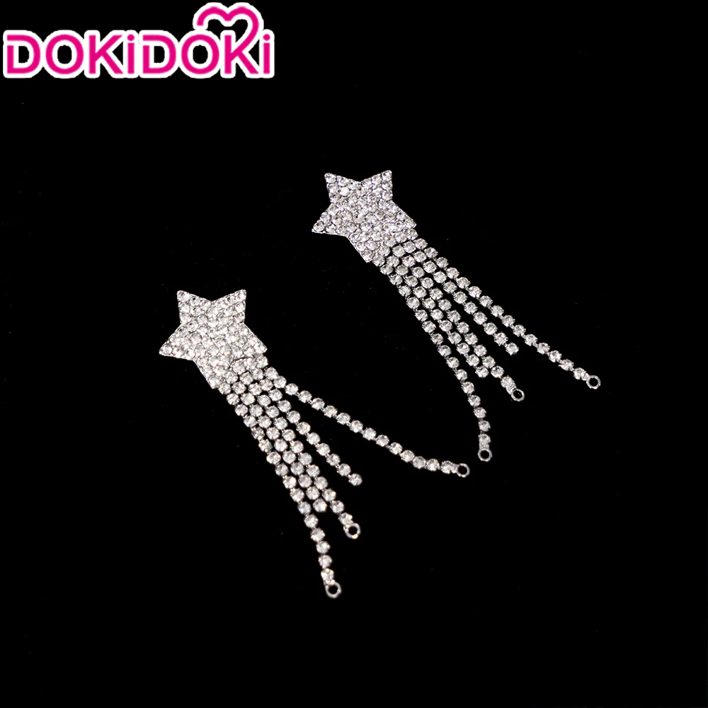 【Ready For Ship】Dokidoki Movie Cosplay Wig / Earrings Long Curly Yellow Hair - Image 6