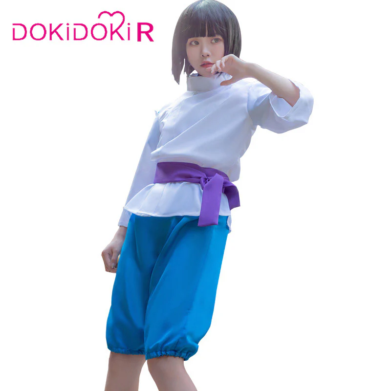 【In Stock】DokiDoki-R Movie Cosplay Costume Men Halloween Cosplay Wig White & Blue Costume - Image 3