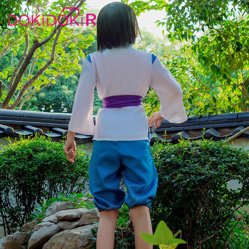【In Stock】DokiDoki-R Movie Cosplay Costume Men Halloween Cosplay Wig White & Blue Costume - Image 4