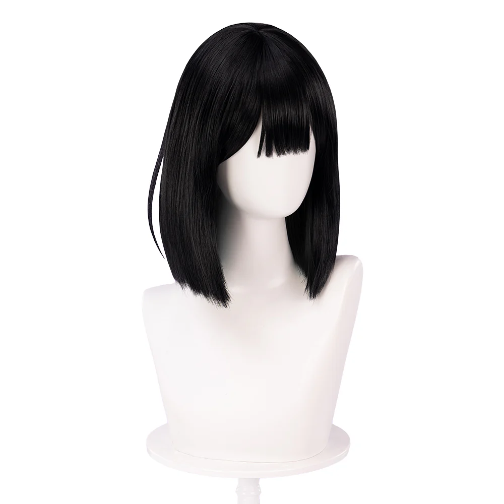 【Partially Ready For Ship】DokiDoki Music Video Cosplay Wig Short Black / Green Rendering Straight Hair / Earring - Image 5