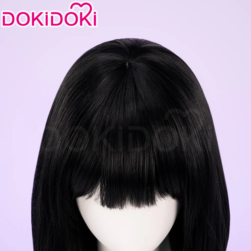 【Partially Ready For Ship】DokiDoki Music Video Cosplay Wig Short Black / Green Rendering Straight Hair / Earring - Image 8