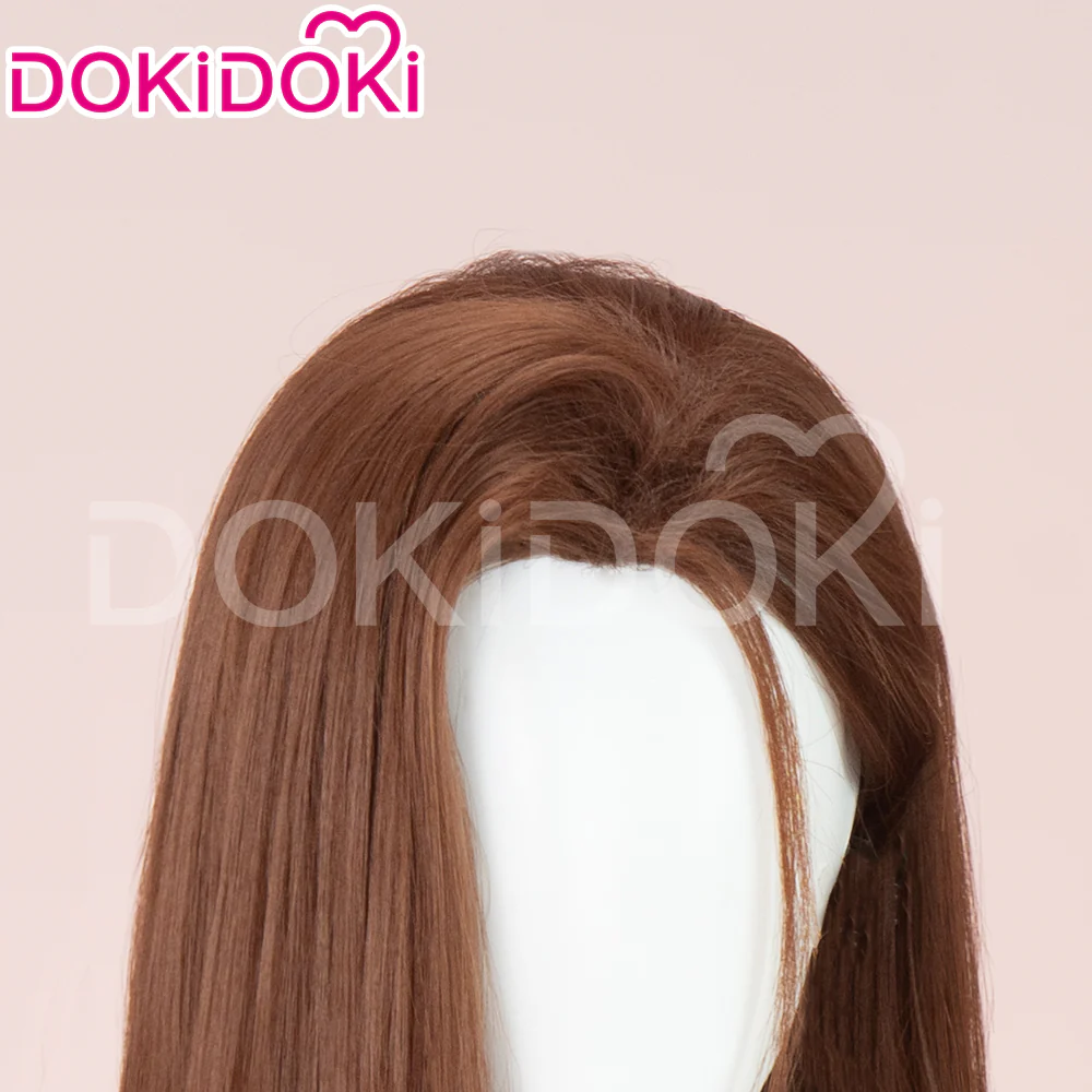 【Ready For Ship】DokiDoki Anime Cosaply Wig Women Long Straight Brown Hair - Image 4
