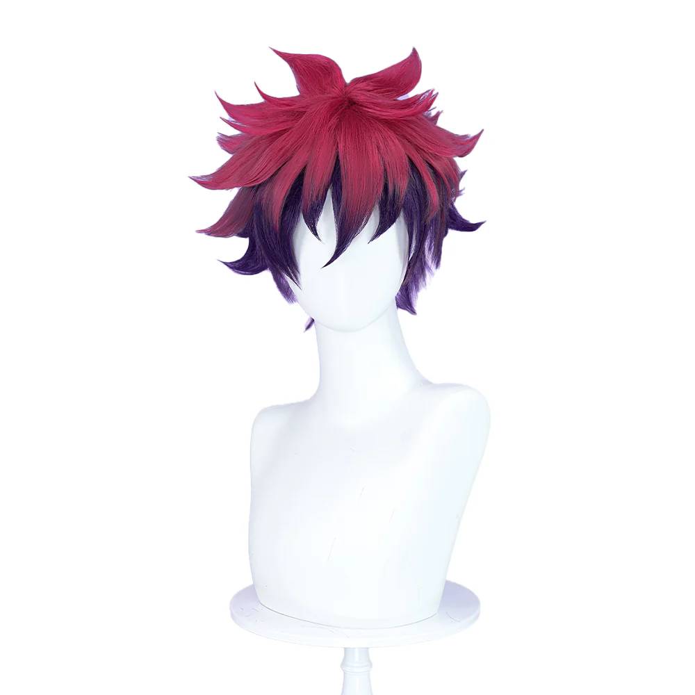 【Ready For Ship】DokiDoki Anime No Game No Life Sora Cosplay Wig Short Red Men Hair - Image 5