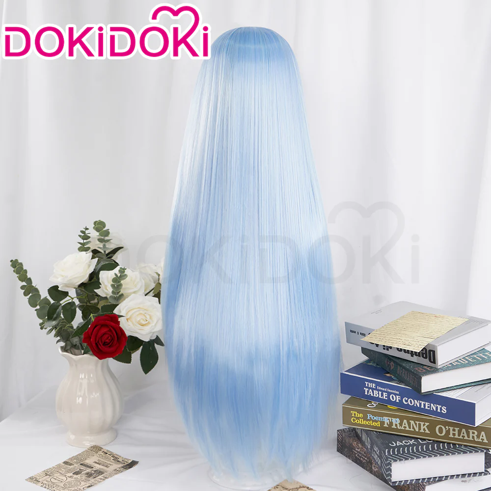 【Ready For Ship】DokiDoki Anime That Time I Got Reincarnated as a Slime Cosplay Rimuru Tempest Wig Long Blue Straight - Image 3