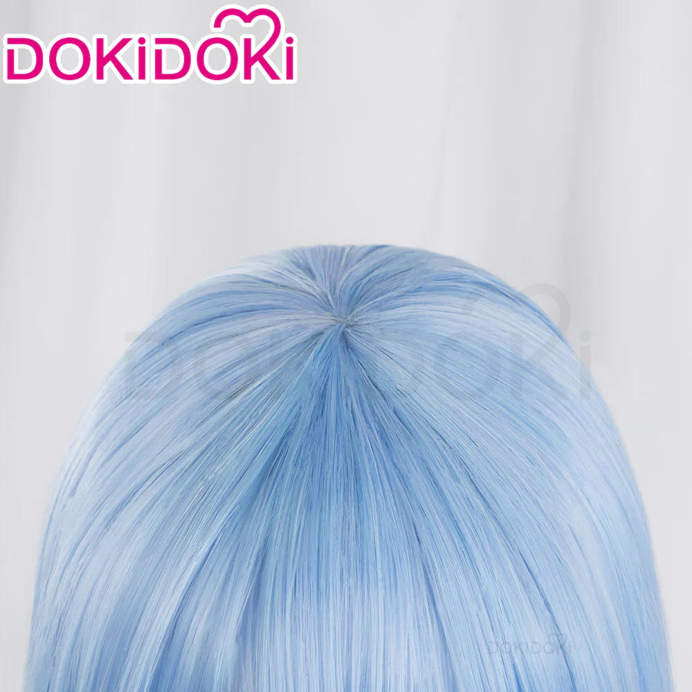 【Ready For Ship】DokiDoki Anime That Time I Got Reincarnated as a Slime Cosplay Rimuru Tempest Wig Long Blue Straight - Image 4