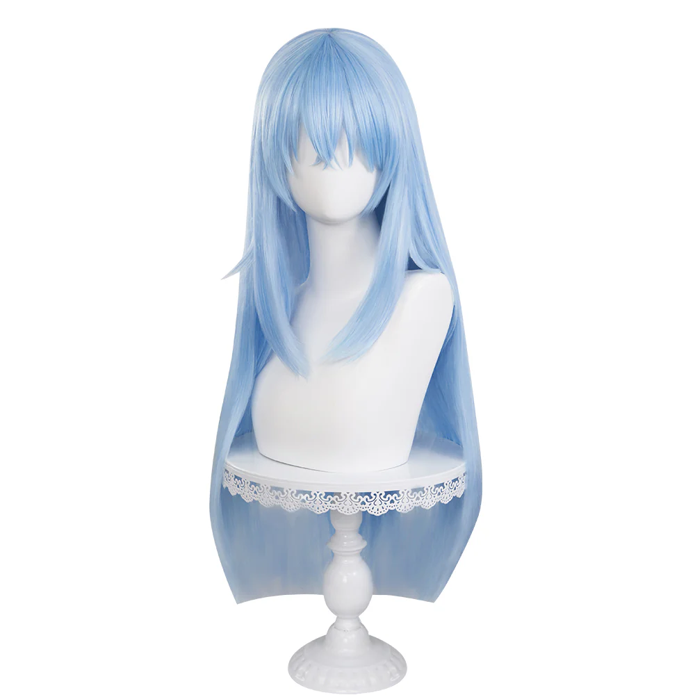 【Ready For Ship】DokiDoki Anime That Time I Got Reincarnated as a Slime Cosplay Rimuru Tempest Wig Long Blue Straight - Image 5