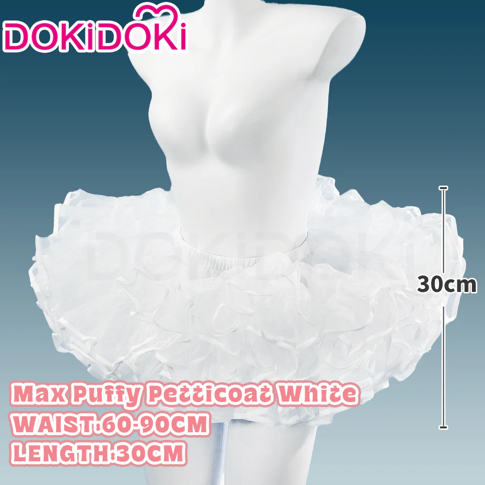 【Soft Petticoat】【In Stock】DokiDoki Black / White / Pink Petticoat Bustle Underskirt Oversized Violent Skirt Pumpkin Pants - Image 2