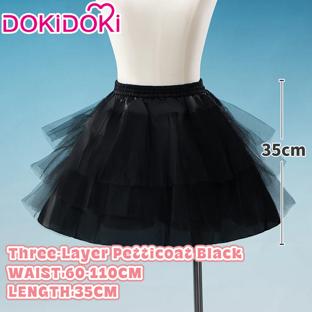 【Soft Petticoat】【In Stock】DokiDoki Black / White / Pink Petticoat Bustle Underskirt Oversized Violent Skirt Pumpkin Pants - Image 22