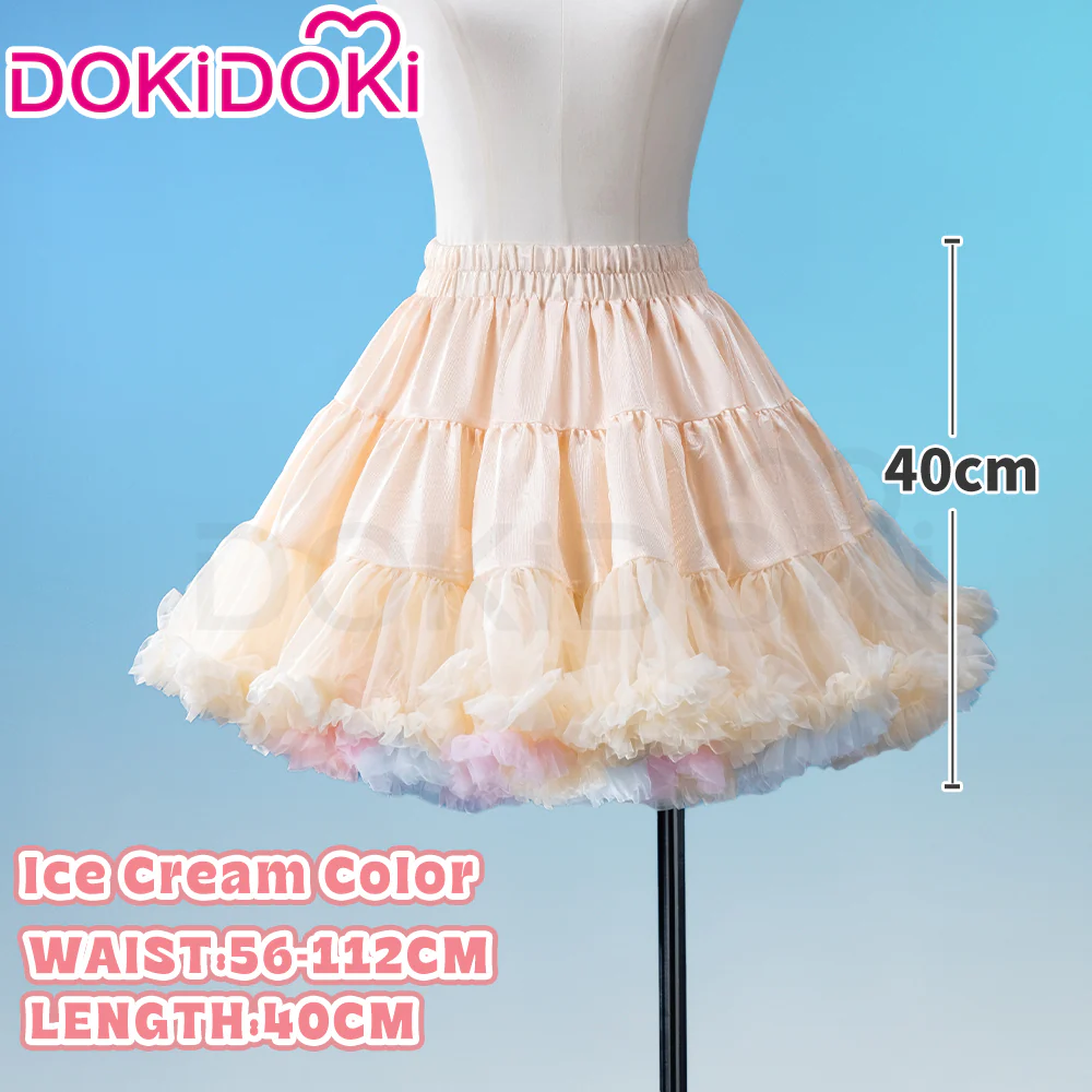 【Soft Petticoat】【In Stock】DokiDoki Black / White / Pink Petticoat Bustle Underskirt Oversized Violent Skirt Pumpkin Pants - Image 27