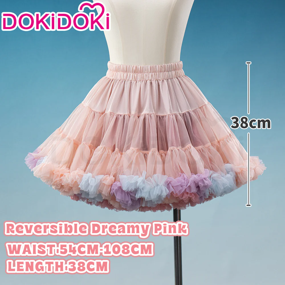 【Soft Petticoat】【In Stock】DokiDoki Black / White / Pink Petticoat Bustle Underskirt Oversized Violent Skirt Pumpkin Pants - Image 3