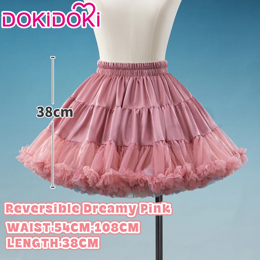 【Soft Petticoat】【In Stock】DokiDoki Black / White / Pink Petticoat Bustle Underskirt Oversized Violent Skirt Pumpkin Pants - Image 4