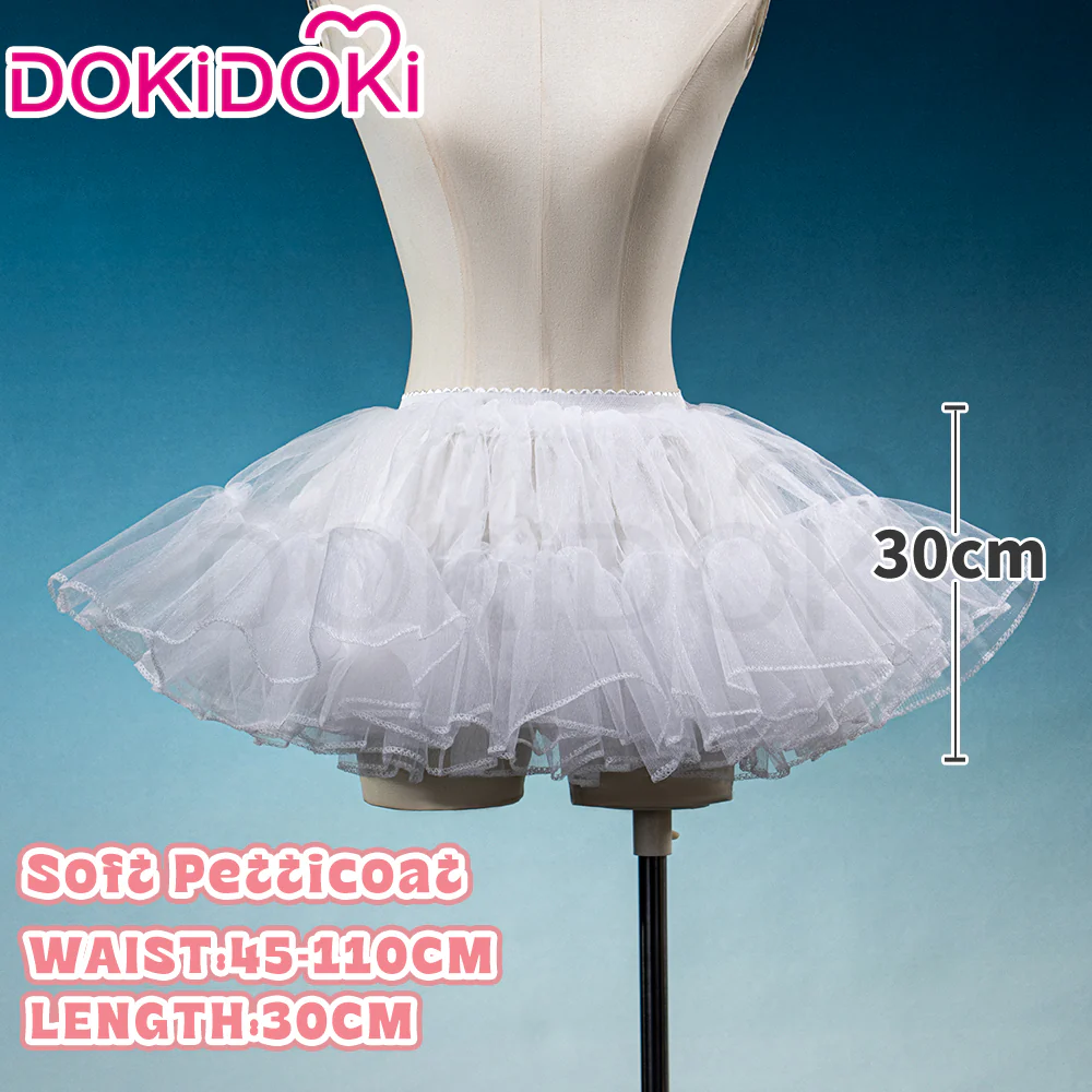 【Soft Petticoat】【In Stock】DokiDoki Black / White / Pink Petticoat Bustle Underskirt Oversized Violent Skirt Pumpkin Pants - Image 8