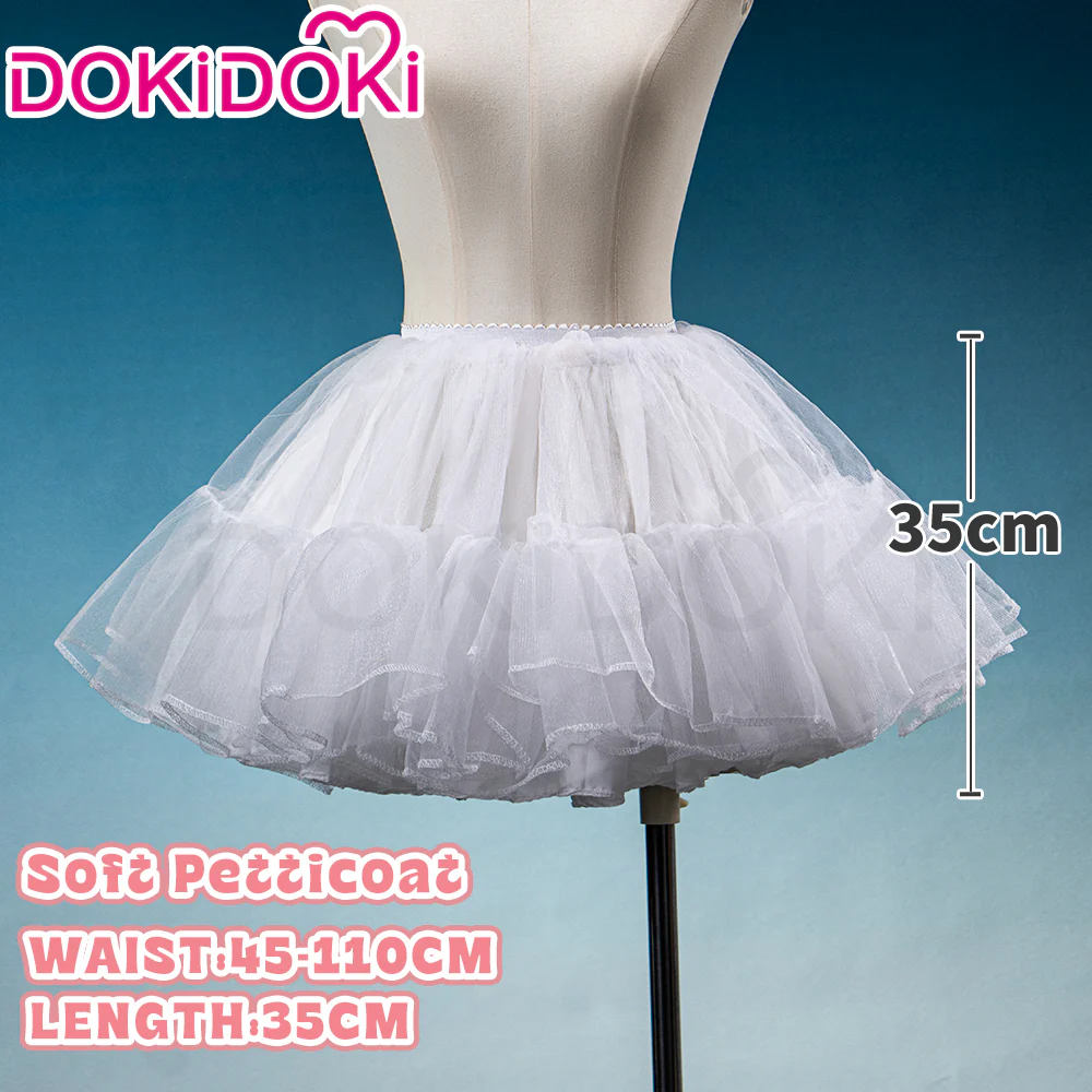 【Soft Petticoat】【In Stock】DokiDoki Black / White / Pink Petticoat Bustle Underskirt Oversized Violent Skirt Pumpkin Pants - Image 9