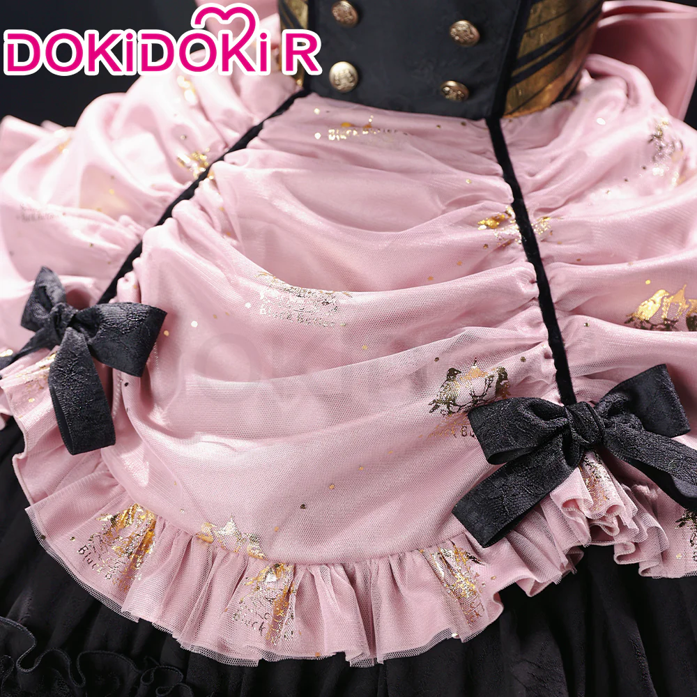 DokiDoki-R Anime Black Butler Cosplay Kuroshitsuji Ciel Phantomhive Costume Doujin Cafe Black Pink Dress - Image 3