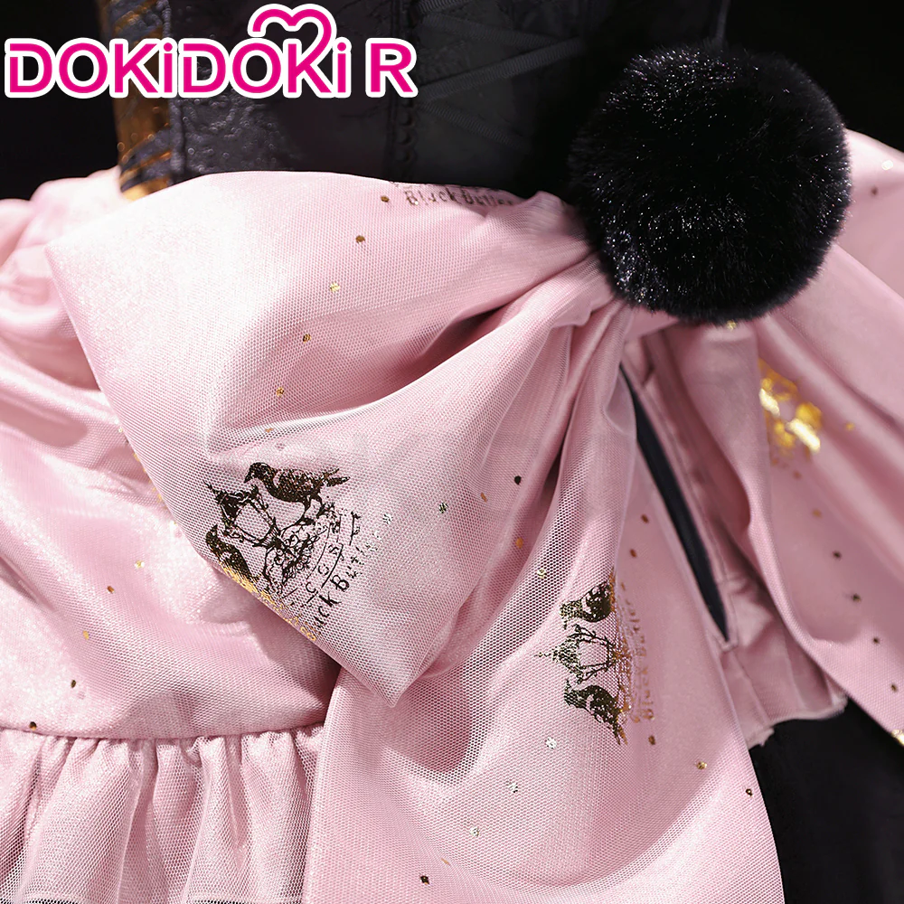 DokiDoki-R Anime Black Butler Cosplay Kuroshitsuji Ciel Phantomhive Costume Doujin Cafe Black Pink Dress - Image 5