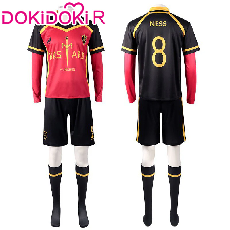 【In Stock】【Size S-2XL】DokiDoki-R Anime  Cosplay Black White Red Yellow Blue Costume - Image 9