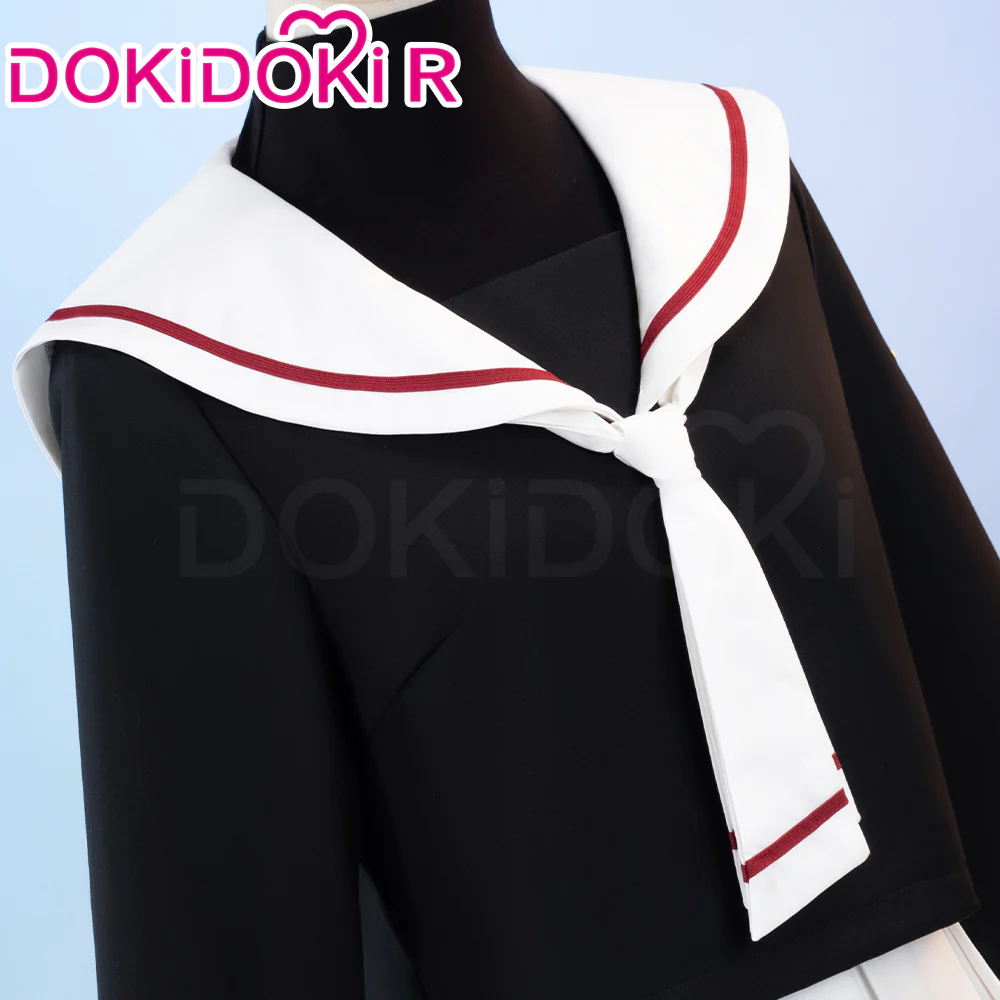 DokiDoki-R Anime Card Captor Sakura Cosplay Kimonoto Sakura Costume School Uniform - Image 4