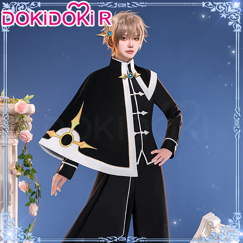 【In Stock】DokiDoki-R Anime Card Captor Sakura Cosplay Syaoran Li Costume Black And White Suit - Image 2
