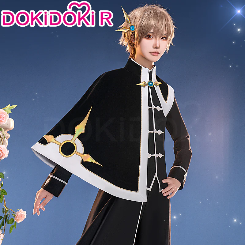 【In Stock】DokiDoki-R Anime Card Captor Sakura Cosplay Syaoran Li Costume Black And White Suit - Image 3