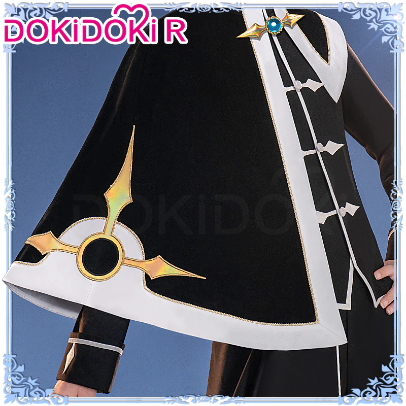 【In Stock】DokiDoki-R Anime Card Captor Sakura Cosplay Syaoran Li Costume Black And White Suit - Image 4