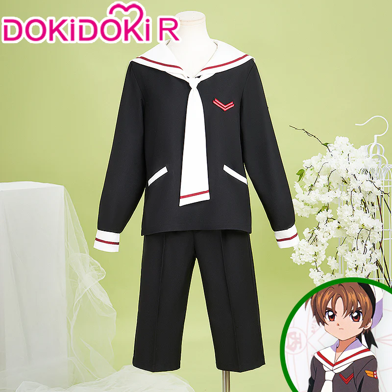 【Partially Ready For Ship】DokiDoki-R Anime Card Captor Sakura Cosplay Syaoran Li Costume School Uniform