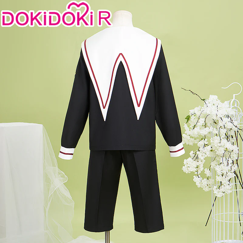 【Partially Ready For Ship】DokiDoki-R Anime Card Captor Sakura Cosplay Syaoran Li Costume School Uniform - Image 2