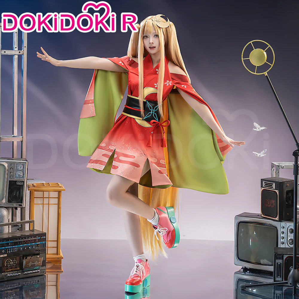 【Size XS-2XL】DokiDoki-R Anime Cosmic Princess Kaguya! Cosplay Kaguya Costume / Back Accessory