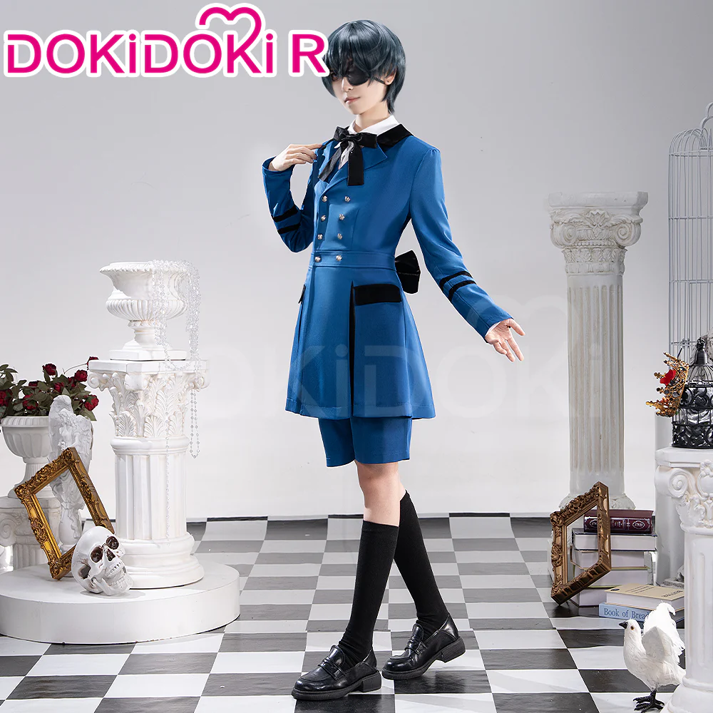 【In Stock】Dokidoki-R Anime Cosplay Black Butler Kuroshitsuji Ciel Phantomhive Costume Casual Wear - Image 3