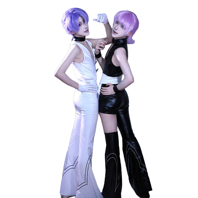【Partially Ready For Ship】DokiDoki-R Anime Cosplay Black / White Costume - Image 11
