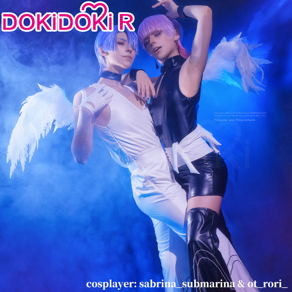 【Partially Ready For Ship】DokiDoki-R Anime Cosplay Black / White Costume - Image 4