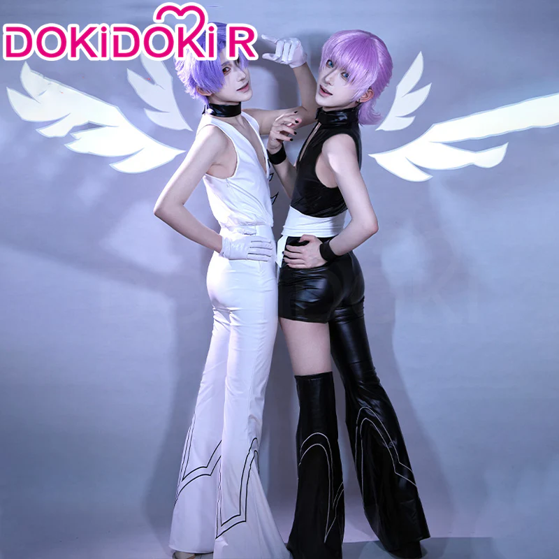 【Partially Ready For Ship】DokiDoki-R Anime Cosplay Black / White Costume - Image 8