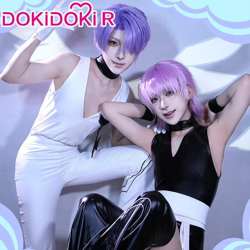 【Partially Ready For Ship】DokiDoki-R Anime Cosplay Black / White Costume - Image 9
