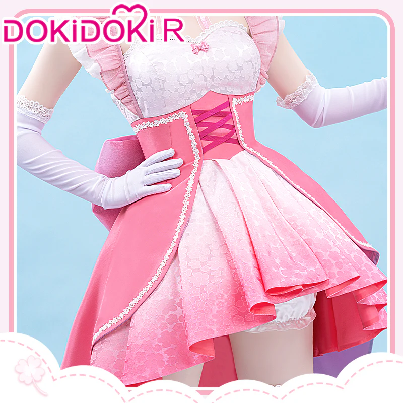 【Partial Size Ready For Ship】【In Stock】【Last Batch】DokiDoki-R Anime Cosplay Blue Pink Costume Magical Girl - Image 4