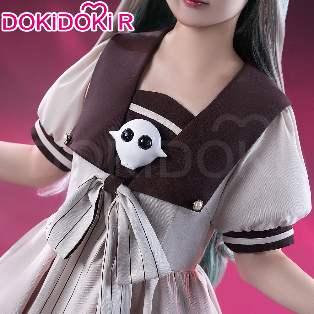 【Partial Ready For Ship】【Size XS-3XL】DokiDoki-R Anime Cosplay Costume Women Grey School Uniform Halloween - Image 4