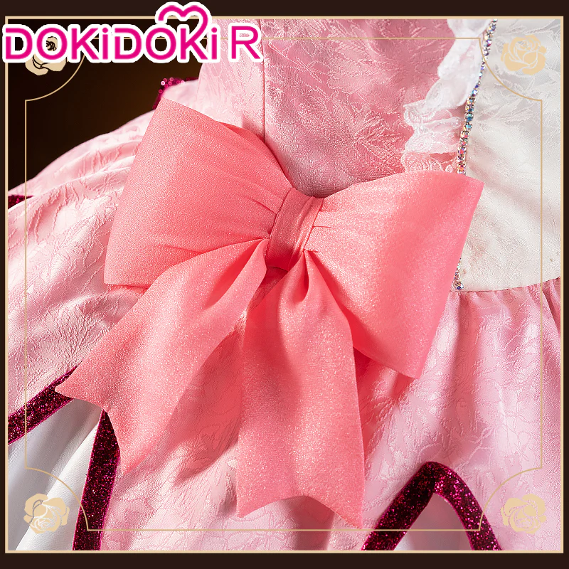 【Partially Ready For Ship】DokiDoki-R Anime Cosplay Costume Battle Suit Pink White - Image 2