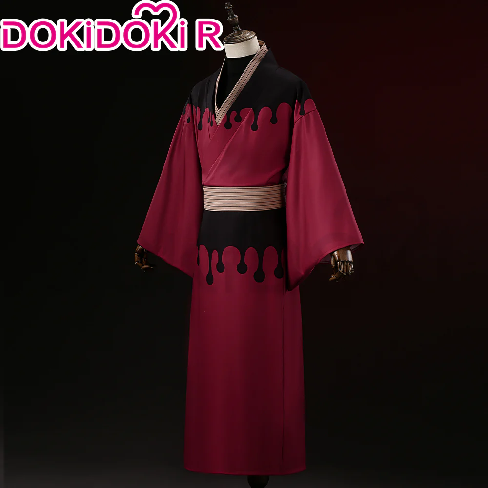 DokiDoki-R Anime Cosplay Costume Men Black Red Costume Japanese Kimono - Image 2
