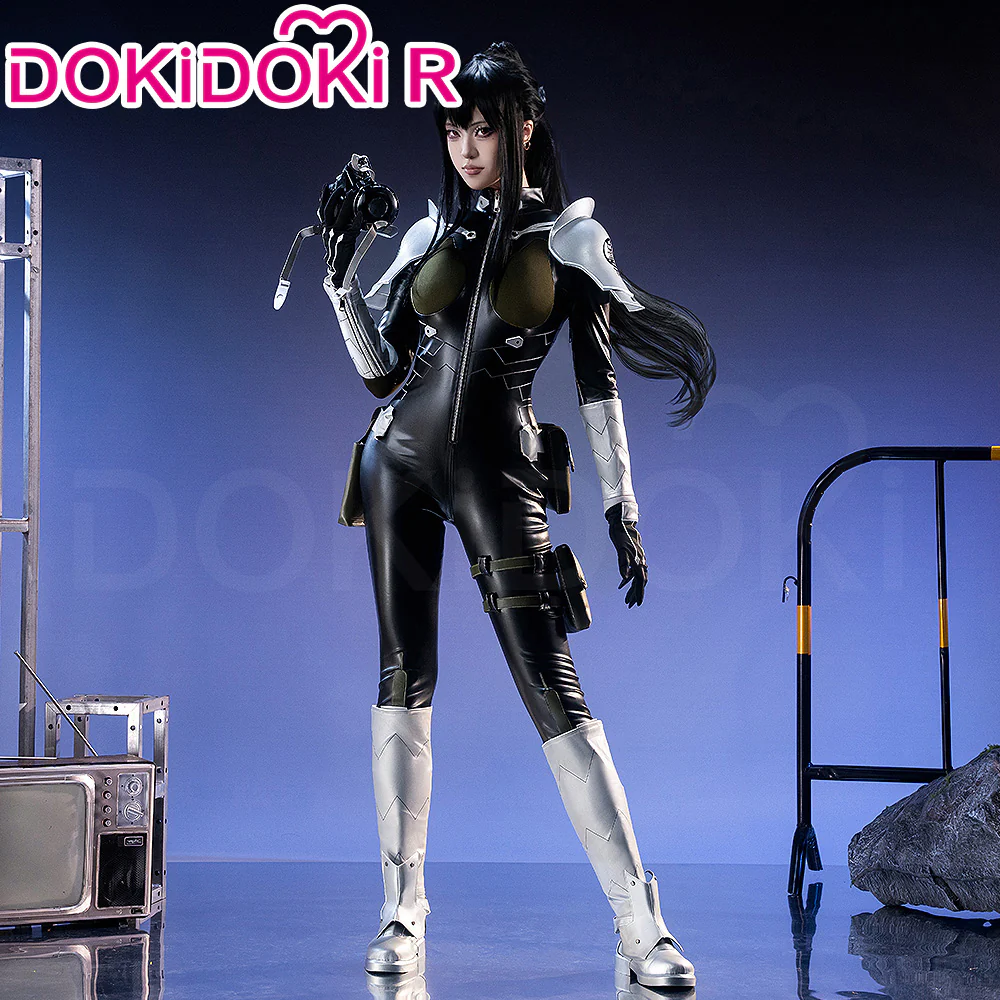 【Costume Ready For Ship】【Size XS-3XL】Dokidoki-R Anime Cosplay Costume Black Leotard Body Suit Uniform - Image 2