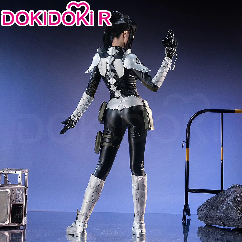 【Costume Ready For Ship】【Size XS-3XL】Dokidoki-R Anime Cosplay Costume Black Leotard Body Suit Uniform - Image 3
