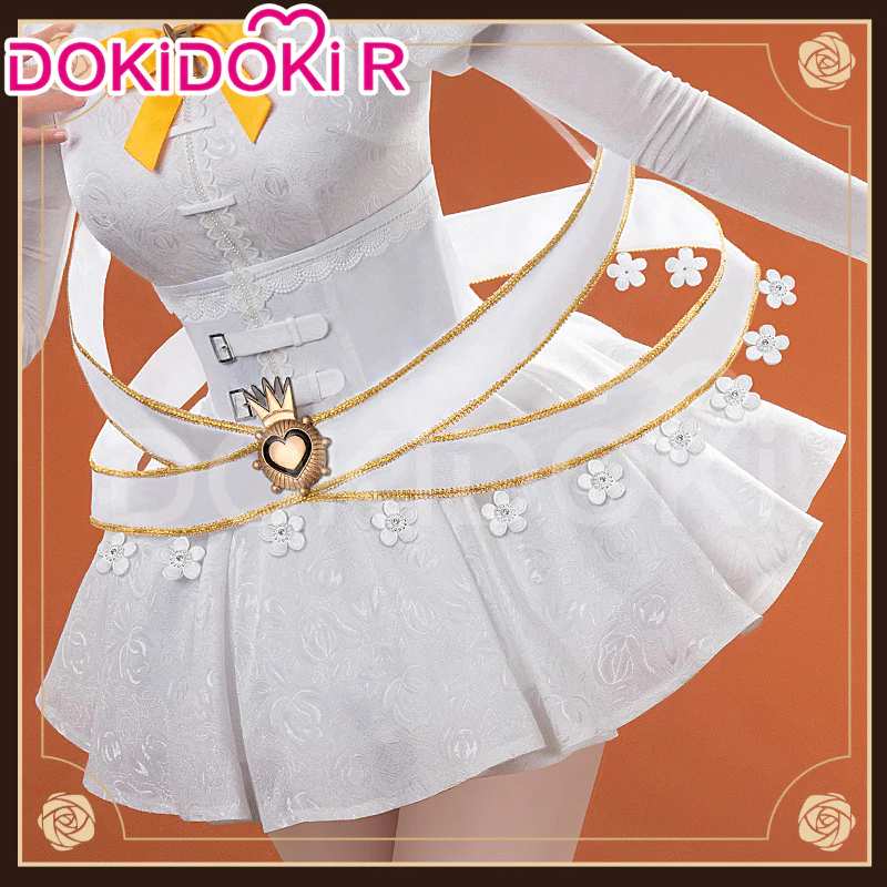 【In Stock】DokiDoki-R Anime Cosplay Holy Mamii Costume Women White Dress - Image 4