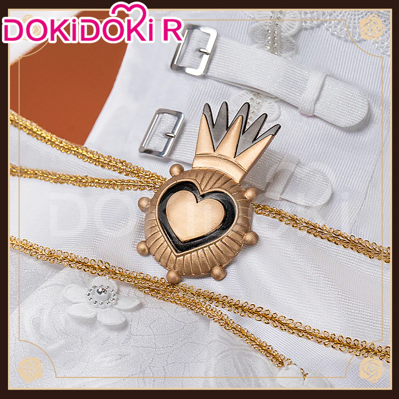 【In Stock】DokiDoki-R Anime Cosplay Holy Mamii Costume Women White Dress - Image 5